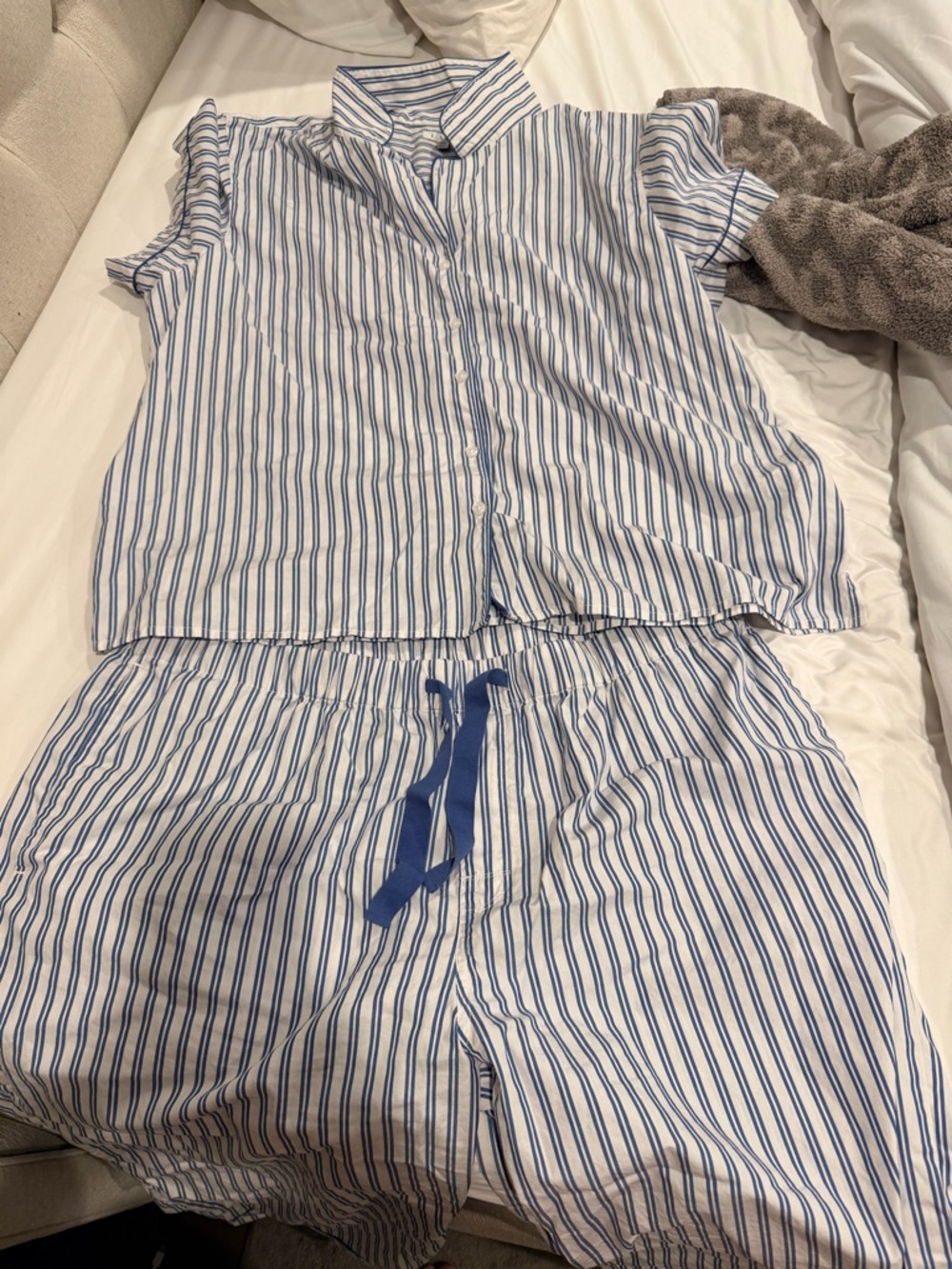 LAKE Blue & White Striped Pajama Set